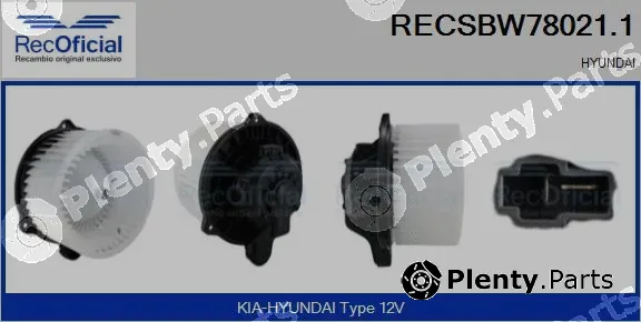 Recoficial RECSBW78021.1 — Interior Blower