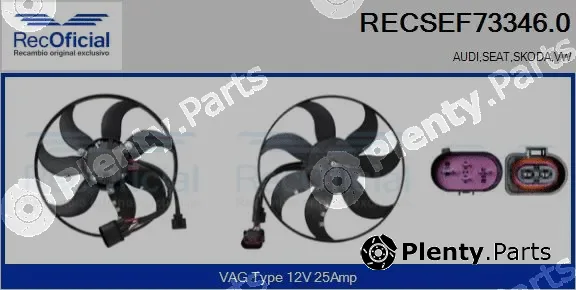 Recoficial RECSEF73346.0 — Fan, engine cooling