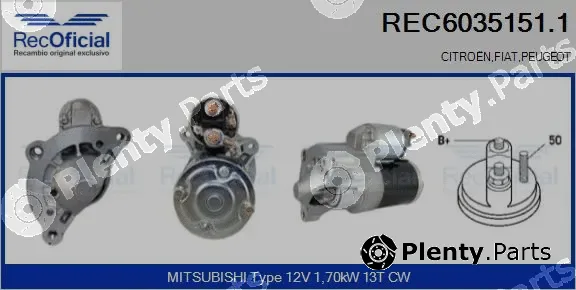 Recoficial REC6035151.1 — Starter
