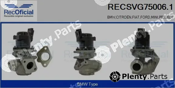 Recoficial RECSVG75006.1 — EGR Valve