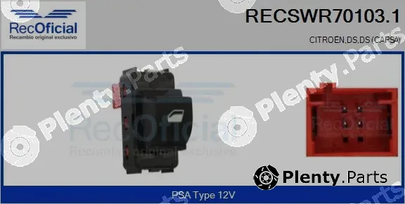 Recoficial RECSWR70103.1 — Switch, window regulator