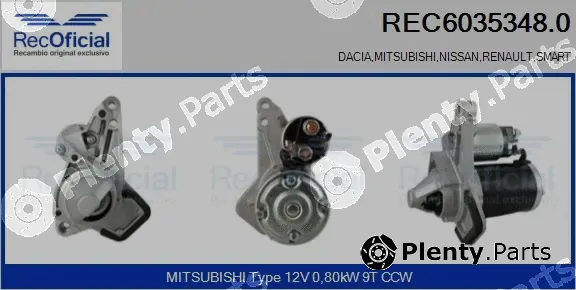 Recoficial REC6035348.0 — Starter