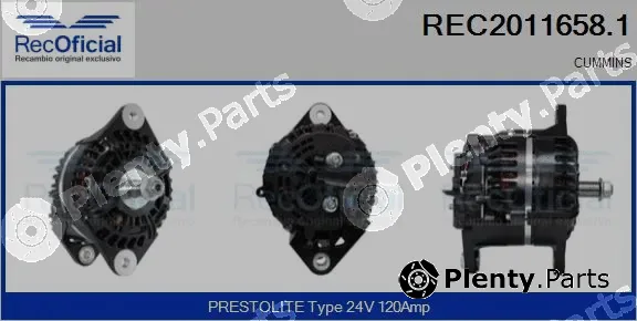 Recoficial REC2011658.1 — Alternator