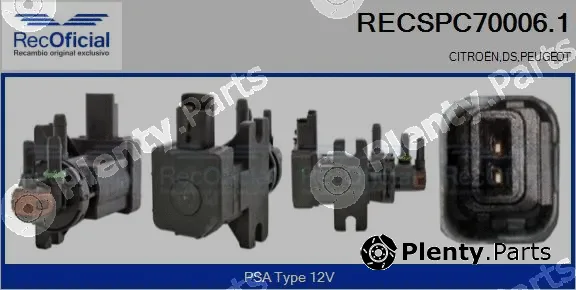 Recoficial RECSPC70006.1 — Pressure Converter, exhaust control