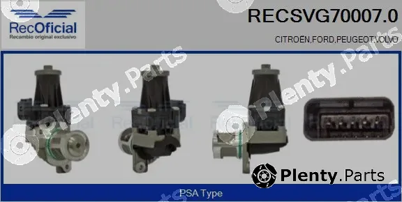 Recoficial RECSVG70007.0 — EGR Valve