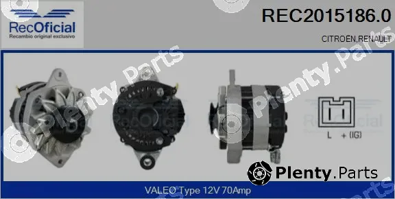 Recoficial REC2015186.0 — Alternator