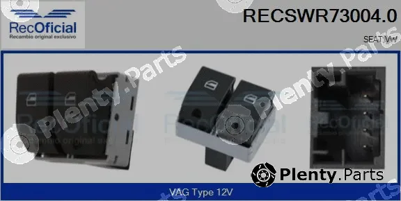 Recoficial RECSWR73004.0 — Switch, window regulator
