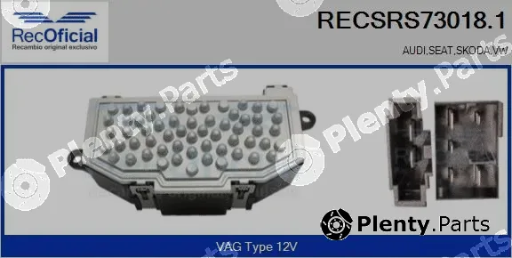 Recoficial RECSRS73018.1 — Resistor, interior blower