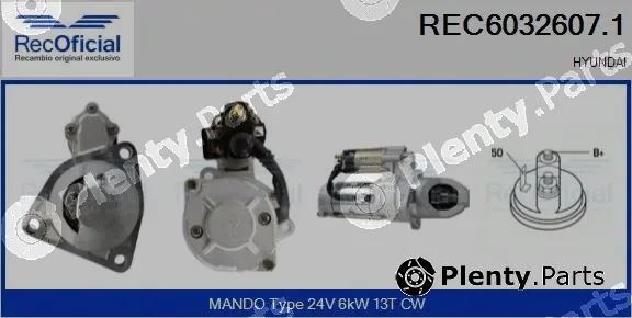 Recoficial REC6032607.1 — Starter
