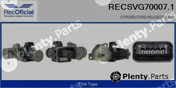 Recoficial RECSVG70007.1 — EGR Valve