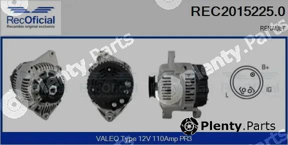 Recoficial REC2015225.0 — Alternator