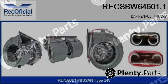 Recoficial RECSBW64601.1 — Interior Blower