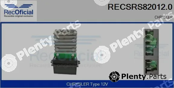Recoficial RECSRS82012.0 — Resistor, interior blower