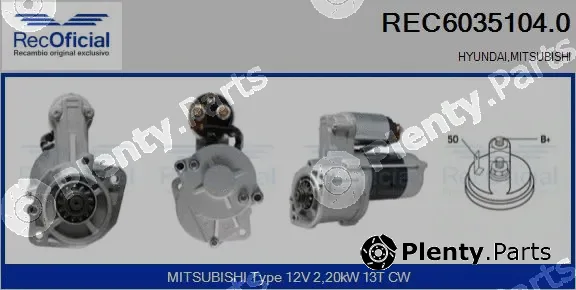 Recoficial REC6035104.0 — Starter