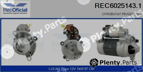 Recoficial REC6025143.1 — Starter