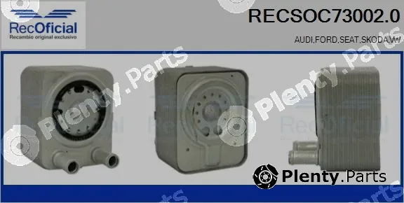 Recoficial RECSOC73002.0 — Oil Cooler, engine oil