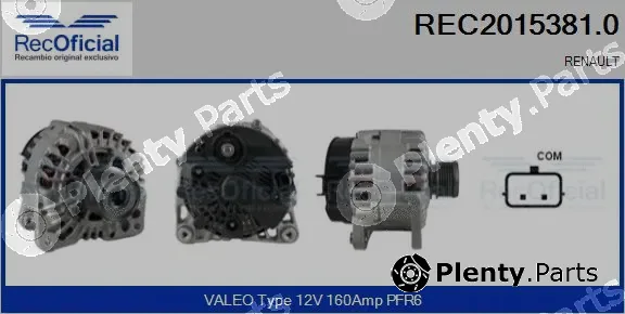 Recoficial REC2015381.0 — Alternator