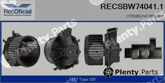 Recoficial RECSBW74041.1 — Interior Blower