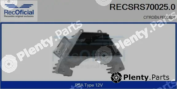 Recoficial RECSRS70025.0 — Resistor, interior blower