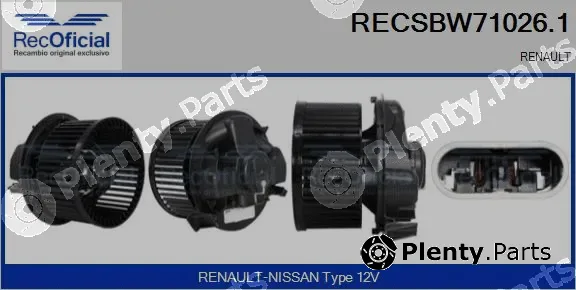 Recoficial RECSBW71026.1 — Interior Blower