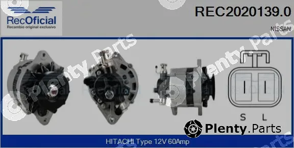 Recoficial REC2020139.0 — Alternator