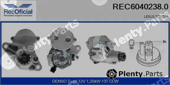 Recoficial REC6040238.0 — Starter