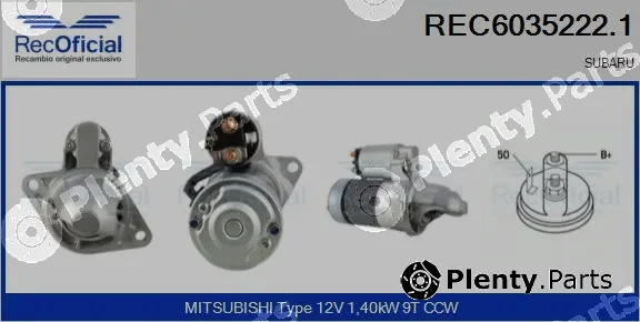Recoficial REC6035222.1 — Starter