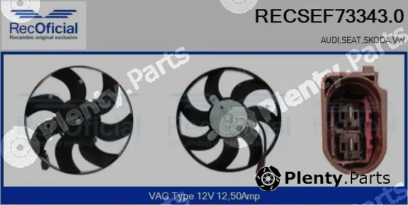 Recoficial RECSEF73343.0 — Fan, engine cooling