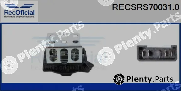 Recoficial RECSRS70031.0 — Resistor, interior blower