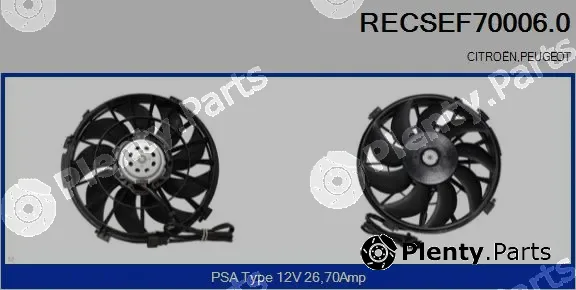 Recoficial RECSEF70006.0 — Electric Motor, radiator fan