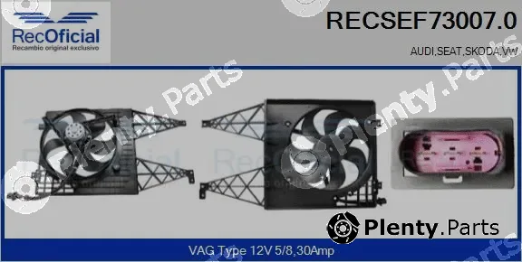 Recoficial RECSEF73007.0 — Electric Motor, radiator fan