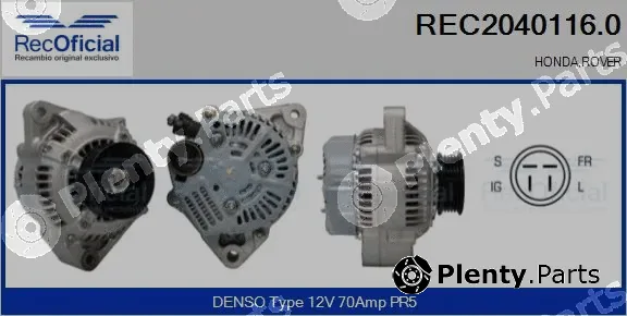 Recoficial REC2040116.0 — Alternator