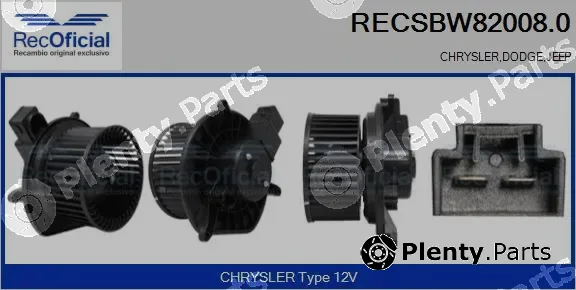 Recoficial RECSBW82008.0 — Interior Blower