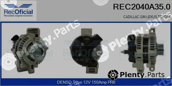Recoficial REC2040A35.0 — Alternator