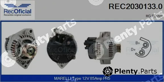 Recoficial REC2030133.0 — Alternator