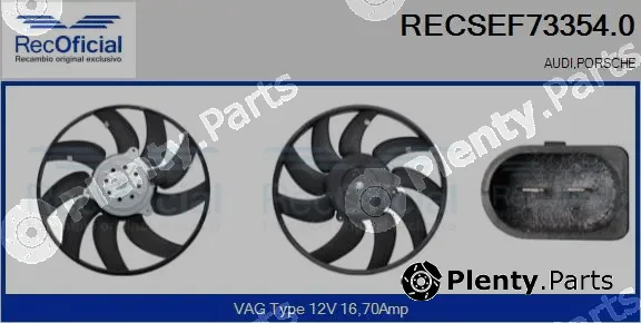 Recoficial RECSEF73354.0 — Fan, engine cooling