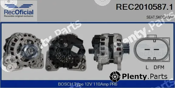 Recoficial REC2010587.1 — Alternator