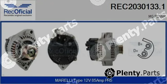 Recoficial REC2030133.1 — Alternator