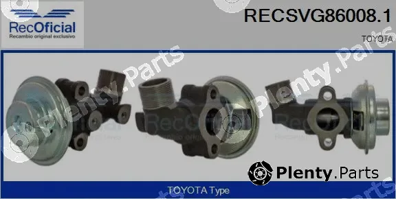 Recoficial RECSVG86008.1 — EGR Valve