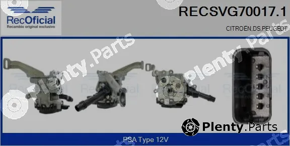 Recoficial RECSVG70017.1 — EGR Valve