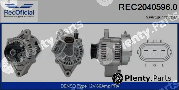 Recoficial REC2040596.0 — Alternator