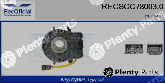 Recoficial RECSCC78003.0 — Clockspring, airbag
