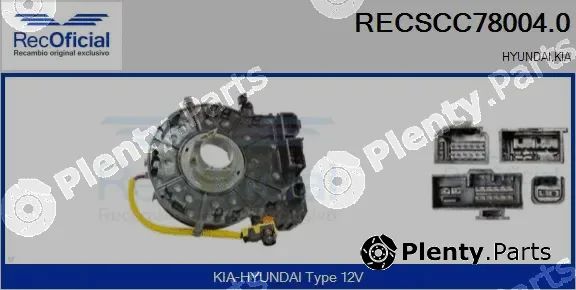 Recoficial RECSCC78004.0 — Clockspring, airbag