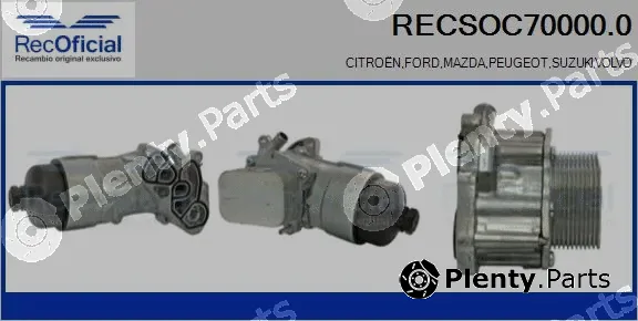 Recoficial RECSOC70000.0 — Oil Cooler, engine oil