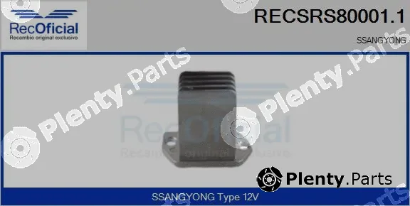 Recoficial RECSRS80001.1 — Resistor, interior blower