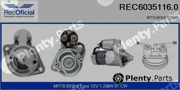 Recoficial REC6035116.0 — Starter