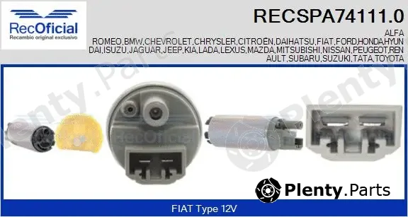 Recoficial RECSPA74111.0 — Fuel Pump