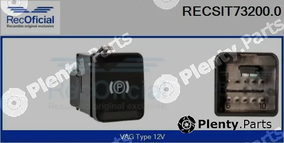 Recoficial RECSIT73200.0 — Switch, park brake actuation