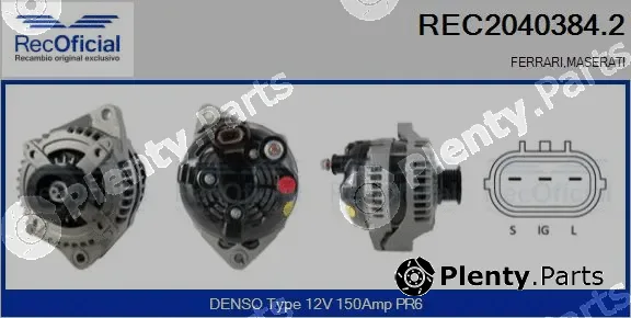 Recoficial REC2040384.2 — Alternator