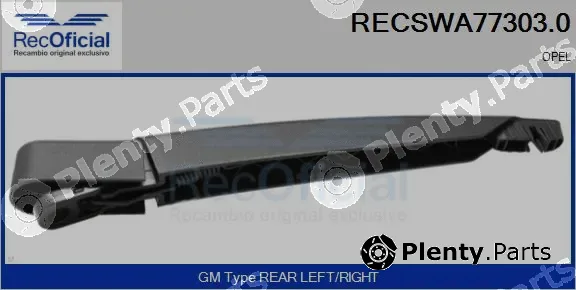 Recoficial RECSWA77303.0 — Wiper Arm, window cleaning